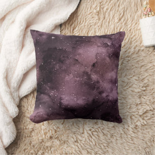 Purple Watercolor Celestial Sky Cushion