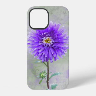 Purple Watercolor Dahlia iPhone 12 Case