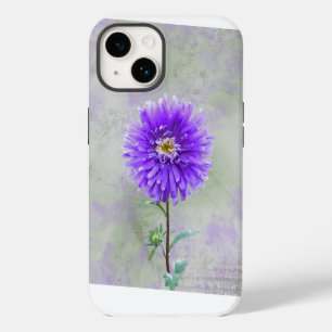Purple Watercolor Dahlia iPhone 14 Case