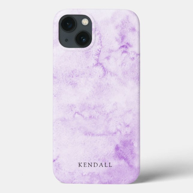 Purple Watercolor Elegant Case-Mate iPhone Case (Back)