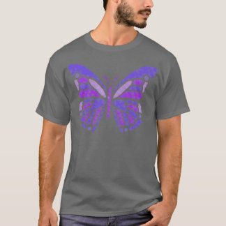 Purple Watercolor Monarch Butterfly T-Shirt