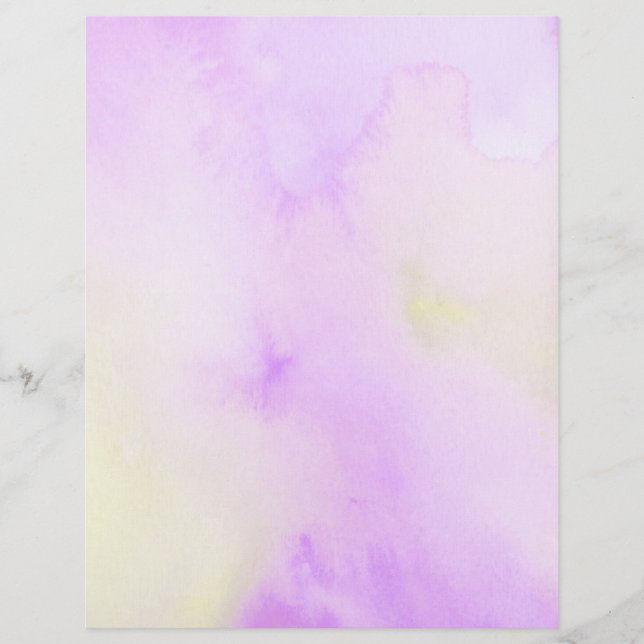 Purple Watercolor Page (Front)