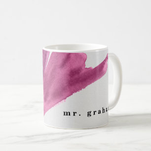 Purple Watercolor Personalised Coffee Mug