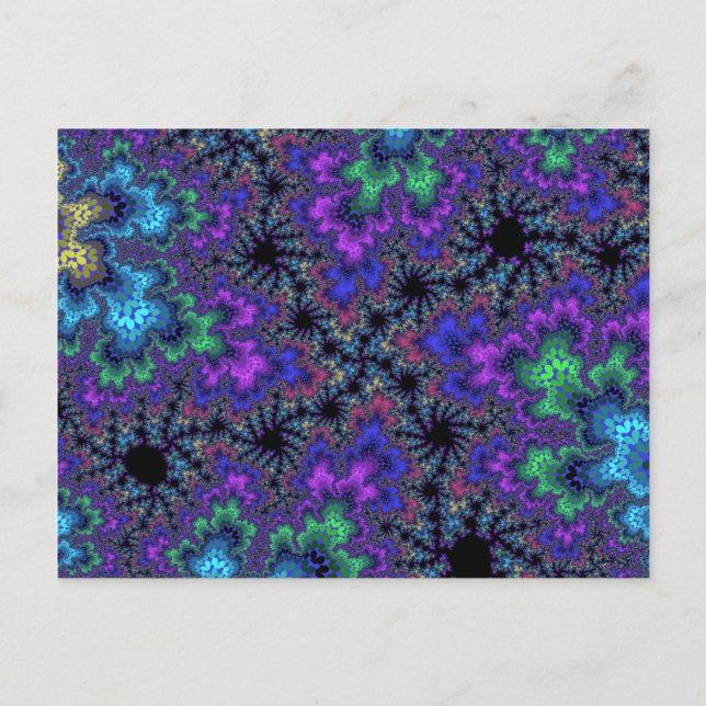 Purple Watercolor Speckle Postcard (Front)