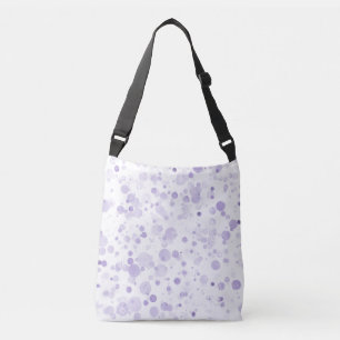 Purple Watercolor Splash Crossbody Bag