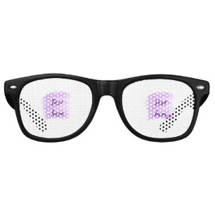 Purple watercolor splashes add text here custom pe retro sunglasses
