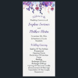 Purple Watercolor Succulent Wedding Programs<br><div class="desc">These wedding programs feature purple watercolor succulents and foliage. The front of the card has the ceremony and the back of the card lists the bridal party. These wedding programs are part of a collection which includes a full range of matching wedding stationery and bridal products. Please visit the collection...</div>