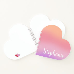 Purple Watercolors Calligraphy Notebook