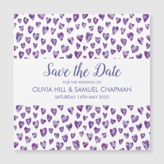 Purple Watercolour Heart (Front)