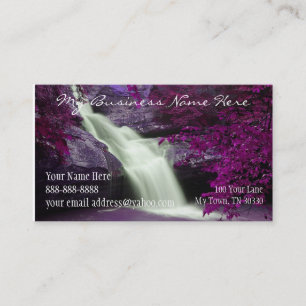 Purple Waterfall Business Card