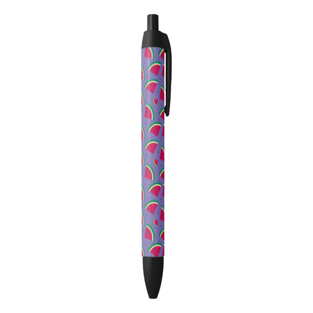 Purple Watermelon Black Ink Pen (Bottom (Vertical))
