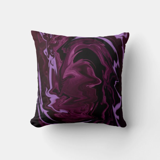 Purple Waves, American MoJo Pillow (Front)