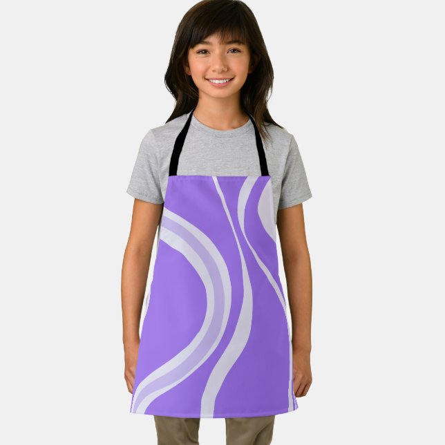 Purple Waves Apron (Insitu)