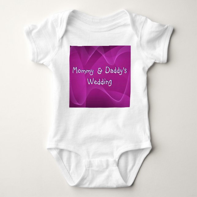 Purple Waves Baby Bodysuit (Front)