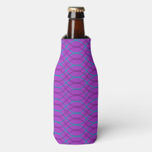Purple Waves Bottle Cooler