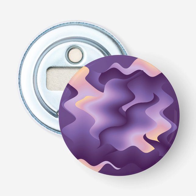 Purple waves bottle opener (Front)