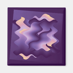 Purple waves magnet
