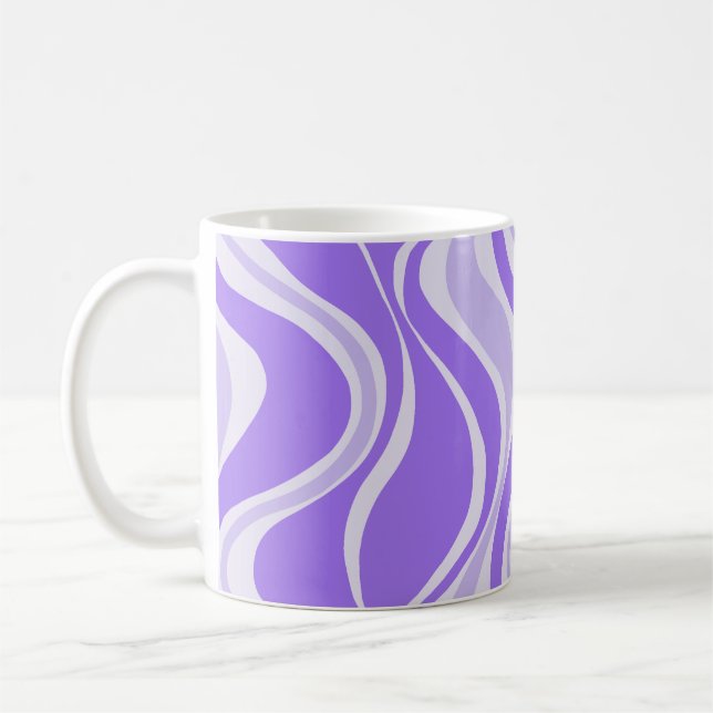 Purple Waves Mug (Left)
