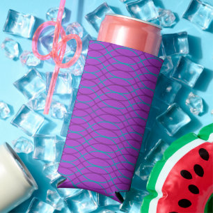 Purple Waves Seltzer Can Cooler