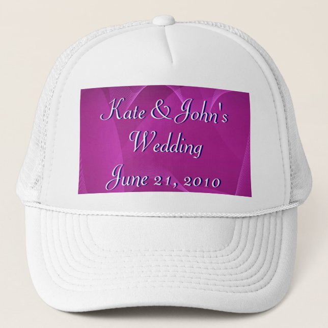 Purple Waves Trucker Hat (Front)