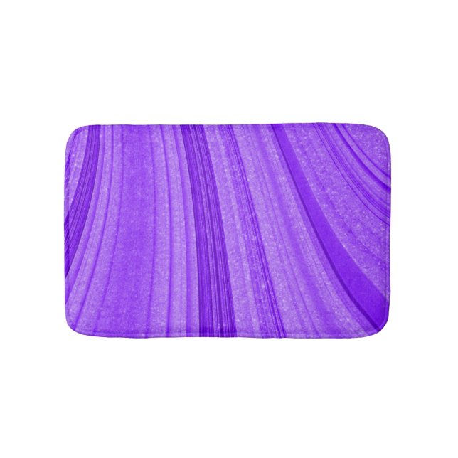 Purple Wavy Glitter Bath Mat (Front)
