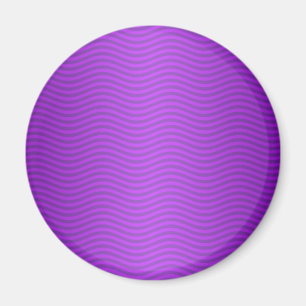 Purple Wavy Stripes Magnet