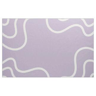 Purple Wavy Stripes Retro Y2K Pattern Fabric