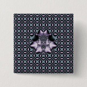 Purple Web 15 Cm Square Badge