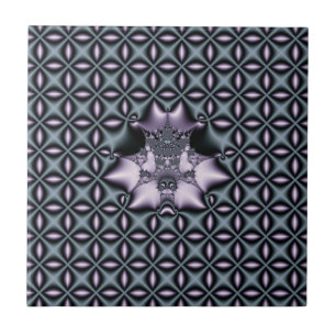 Purple Web Ceramic Tile