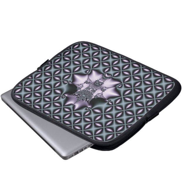Purple Web Laptop Sleeve (Front Bottom)