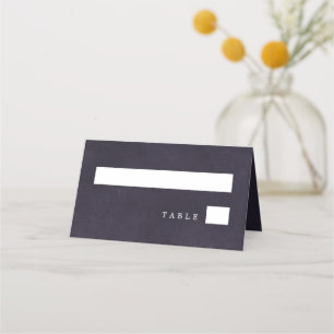 Purple wedding elegant typography classy place card