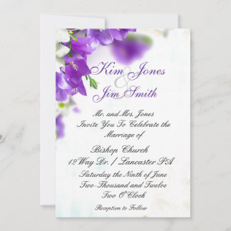 purple wedding invitations