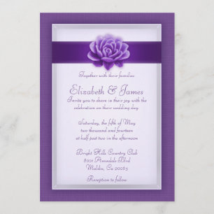 Purple Wedding Invitations