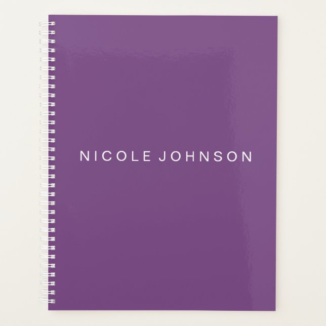 Purple / Weekly/Monthly Planner (Front)