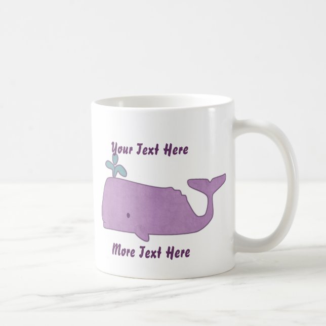 Purple Whale Mug (Right)
