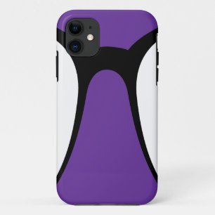Purple, white and black - iphone case