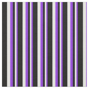 Purple, White, and Black Lined Pattern Fabric
