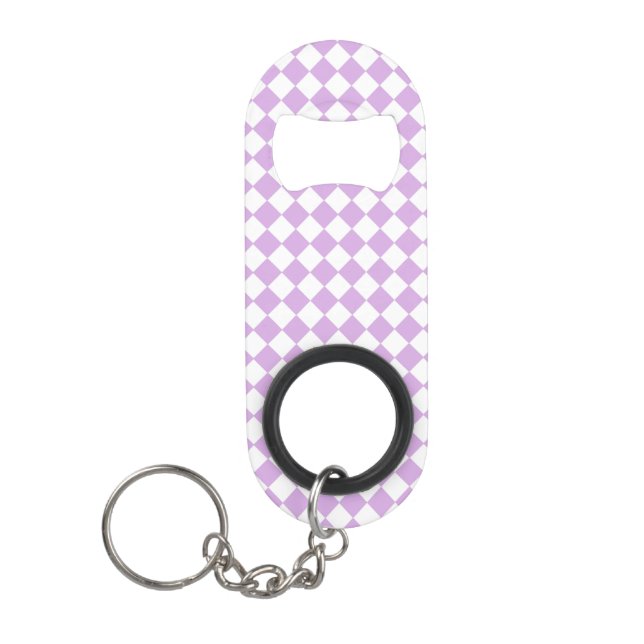 Purple White Chequered Diamond Pattern (Front)