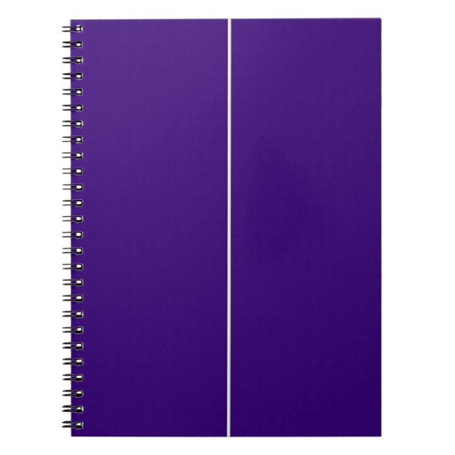Purple & White CUSTOM Notebook (Front)