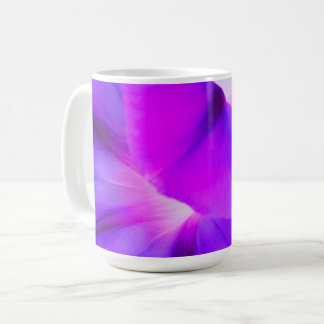 Purple White Floral Coffee Mug