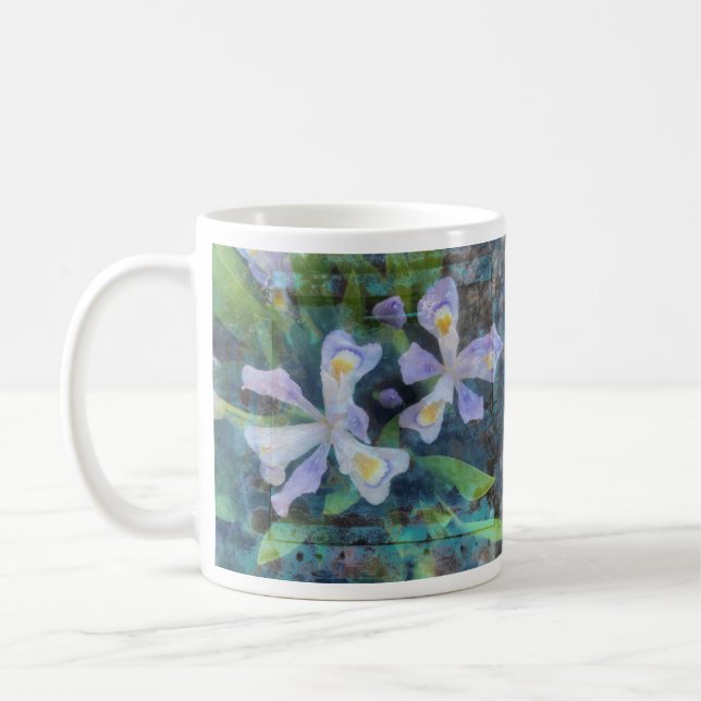 Purple White Flower Mug (Left)