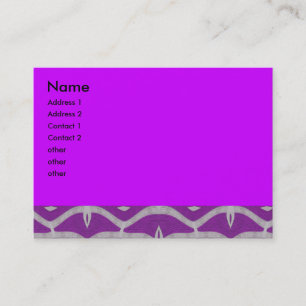 purple white pattern abstract business card