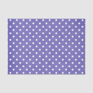PURPLE & WHITE POLKA DOTS TISSUE PAPER