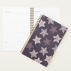 Purple White Stars Starry Sky Space Astronome Planner