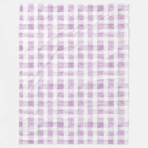 Purple White Stripes Fleece Blanket
