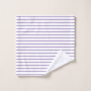 Purple White Stripes Seamless Pattern Wash Cloth