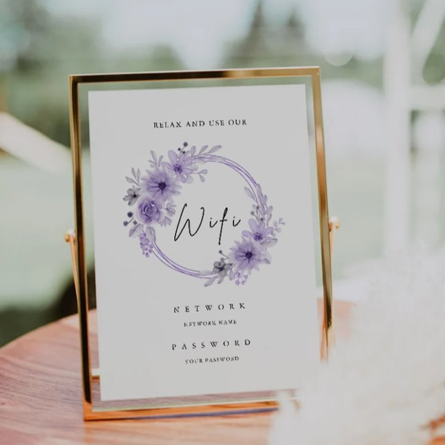 Purple Wifi Code, Wifi Connect Invitation (Purple Wifi Code, Wifi Connect Invitation)