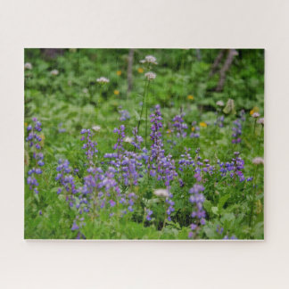 Purple Wild Flowers Jigsaw Puzzle