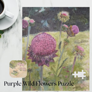 Purple Wild Flowers Puzzle