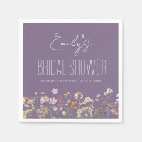 Purple Wildflower Boho Bridal Shower In Bloom